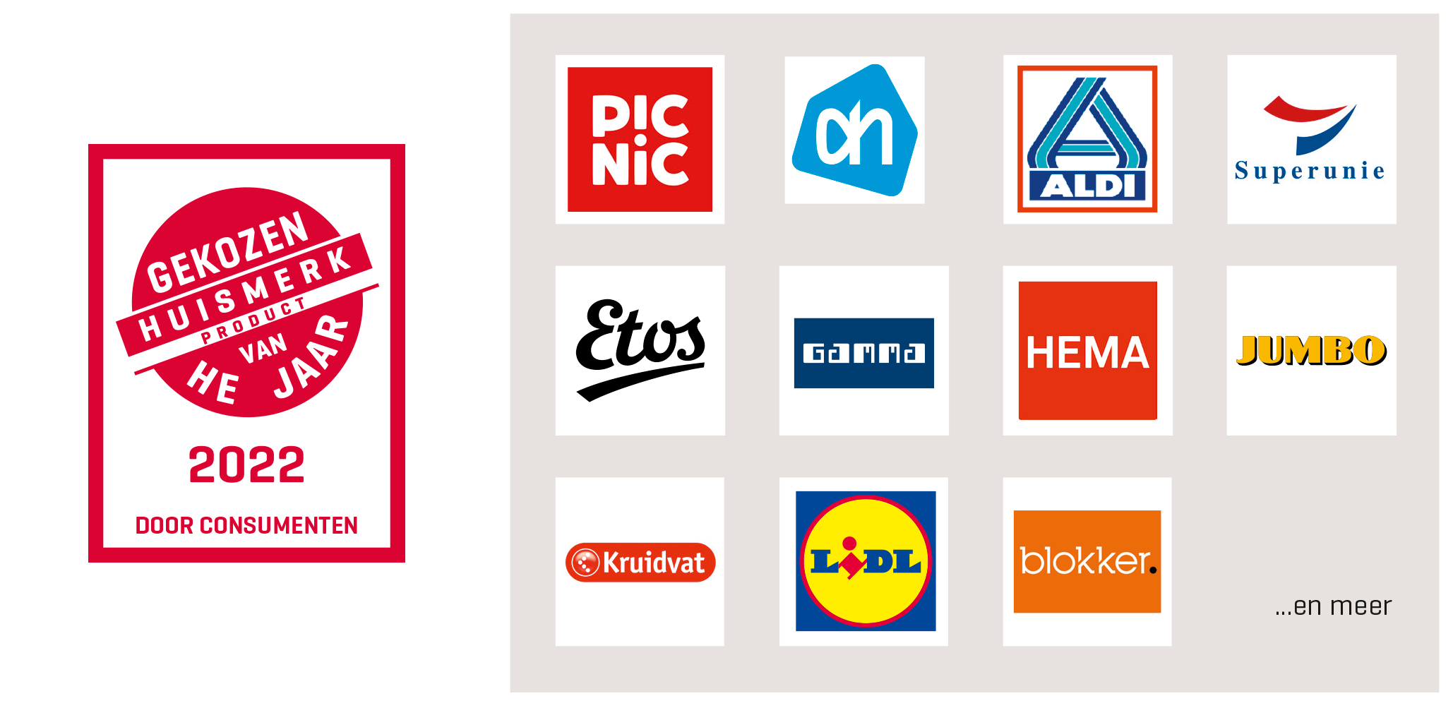 Het logo – Gekozen Huismerk Product van het Jaar Nederland